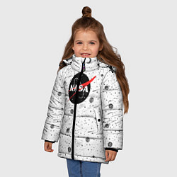 Куртка зимняя для девочки NASA: Moonlight, цвет: 3D-красный — фото 2