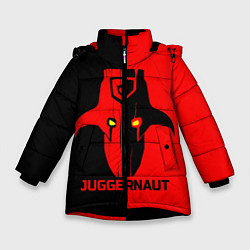 Куртка зимняя для девочки Juggernaut Blood, цвет: 3D-черный