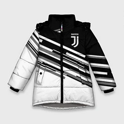 Зимняя куртка для девочки FC Juventus: B&W Line