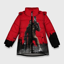 Куртка зимняя для девочки Soldier: William Blaskovitz, цвет: 3D-светло-серый