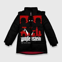 Куртка зимняя для девочки Wolfenstein: Nazi Soldiers, цвет: 3D-красный
