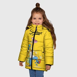Куртка зимняя для девочки Simpsons Family, цвет: 3D-светло-серый — фото 2