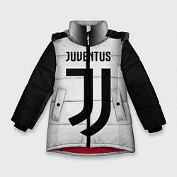 Куртка зимняя для девочки FC Juventus: Silver Original, цвет: 3D-красный
