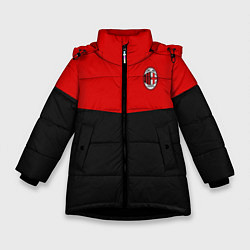 Куртка зимняя для девочки АC Milan: R&B Sport, цвет: 3D-черный