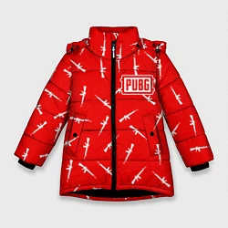 Зимняя куртка для девочки PUBG: Red Weapon