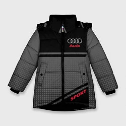 Зимняя куртка для девочки Audi: Crey & Black