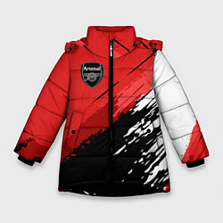 Куртка зимняя для девочки FC Arsenal: Original, цвет: 3D-черный