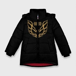 Куртка зимняя для девочки Khabib: Gold Eagle, цвет: 3D-красный