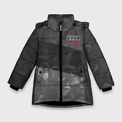 Куртка зимняя для девочки AUDI SPORT, цвет: 3D-черный
