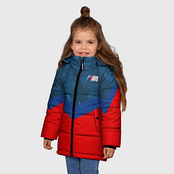 Куртка зимняя для девочки BMW MOTORSPORT, цвет: 3D-черный — фото 2