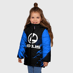 Куртка зимняя для девочки Lexus: Blue Anger, цвет: 3D-черный — фото 2