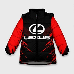 Куртка зимняя для девочки Lexus: Red Anger, цвет: 3D-светло-серый