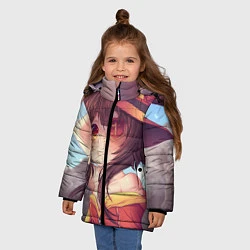 Куртка зимняя для девочки KonoSuba, цвет: 3D-черный — фото 2