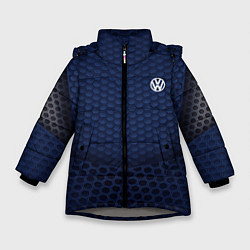 Куртка зимняя для девочки Volkswagen: Sport Motors, цвет: 3D-светло-серый
