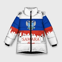 Куртка зимняя для девочки Samara: Russia, цвет: 3D-черный