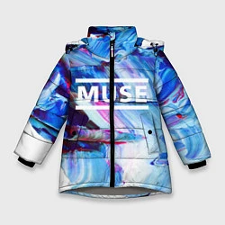Зимняя куртка для девочки MUSE: Blue Colours