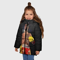 Куртка зимняя для девочки Vasyl Lomachenko, цвет: 3D-красный — фото 2