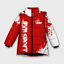 Зимняя куртка для девочки Eat Sleep JDM: Red Style