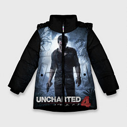 Куртка зимняя для девочки Uncharted 4: A Thief's End цвета 3D-черный — фото 1