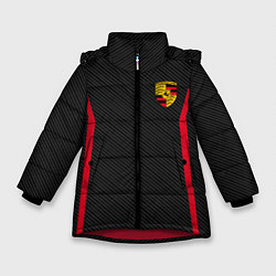 Куртка зимняя для девочки Porsche: Sport Edition, цвет: 3D-красный