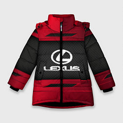 Куртка зимняя для девочки Lexus Sport, цвет: 3D-черный