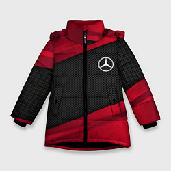Куртка зимняя для девочки Mercedes Benz: Red Sport, цвет: 3D-черный