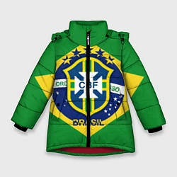 Зимняя куртка для девочки CBF Brazil