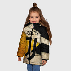 Куртка зимняя для девочки FC Juventus: Old Style, цвет: 3D-красный — фото 2