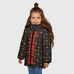Куртка зимняя для девочки Wrong OBLADAET, цвет: 3D-черный — фото 2