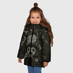Куртка зимняя для девочки Bendy Devil, цвет: 3D-черный — фото 2