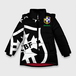 Куртка зимняя для девочки Brazil Team: Exclusive, цвет: 3D-красный