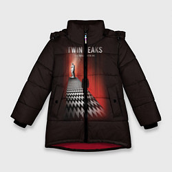 Куртка зимняя для девочки Twin Peaks: Firewalk with me, цвет: 3D-красный