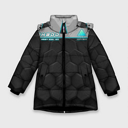 Куртка зимняя для девочки Detroit: RK800 Grey Style, цвет: 3D-черный