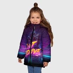 Куртка зимняя для девочки OUT DRIVE, цвет: 3D-светло-серый — фото 2