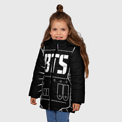 Куртка зимняя для девочки BTS ARMY, цвет: 3D-черный — фото 2