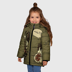 Куртка зимняя для девочки Wilson outcast, цвет: 3D-черный — фото 2