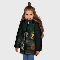 Куртка зимняя для девочки Don't Starve: Night Forrest, цвет: 3D-черный — фото 2