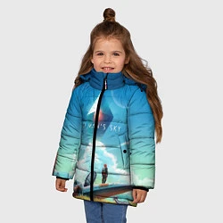 Куртка зимняя для девочки No Man’s Sky: Atlas Rises, цвет: 3D-черный — фото 2