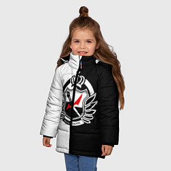 Куртка зимняя для девочки MONOKUMA SCHOOL, цвет: 3D-черный — фото 2