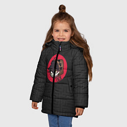 Куртка зимняя для девочки Хитрый Зак, цвет: 3D-светло-серый — фото 2