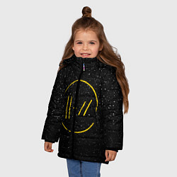Куртка зимняя для девочки TOP: Black Space, цвет: 3D-черный — фото 2
