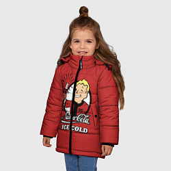 Куртка зимняя для девочки Nuka Cola: Ice Cold, цвет: 3D-красный — фото 2