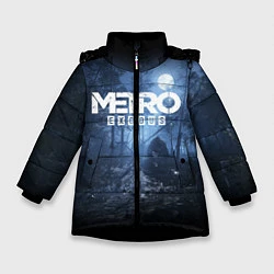 Куртка зимняя для девочки Metro Exodus: Dark Moon, цвет: 3D-черный