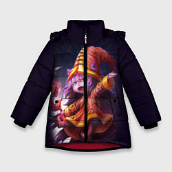 Куртка зимняя для девочки Lulu League of Legends, цвет: 3D-красный