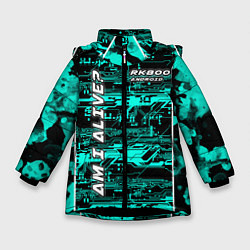 Куртка зимняя для девочки Detroit: RK800 AM I ALIVE?, цвет: 3D-черный