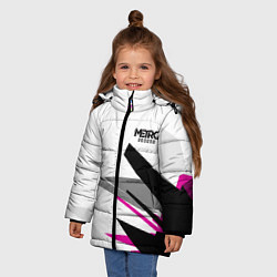 Куртка зимняя для девочки Metro Exodus: White Style, цвет: 3D-черный — фото 2