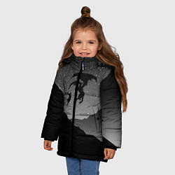 Куртка зимняя для девочки TES: Nightmare, цвет: 3D-черный — фото 2