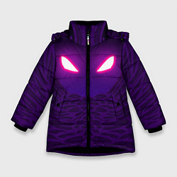 Куртка зимняя для девочки Fortnite: Raven Eyes, цвет: 3D-черный