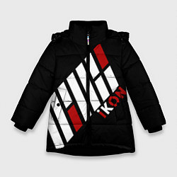 Куртка зимняя для девочки IKON, цвет: 3D-черный