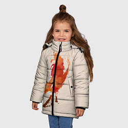 Куртка зимняя для девочки Paint Fox, цвет: 3D-черный — фото 2